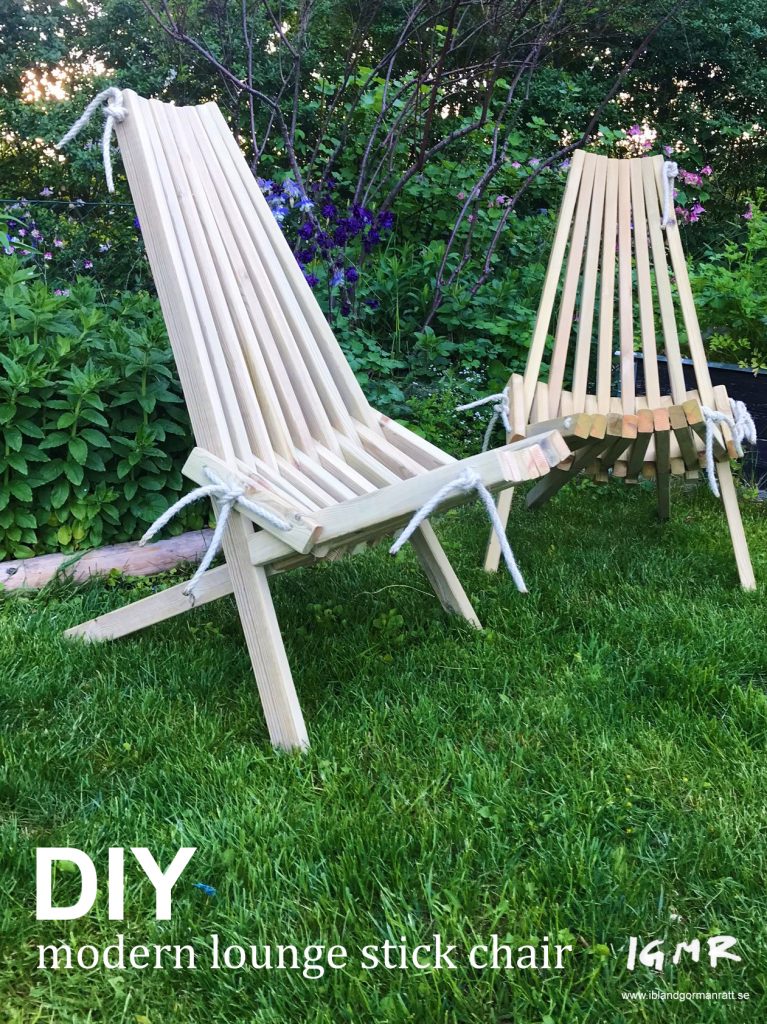 DIY modern lounge stick chair