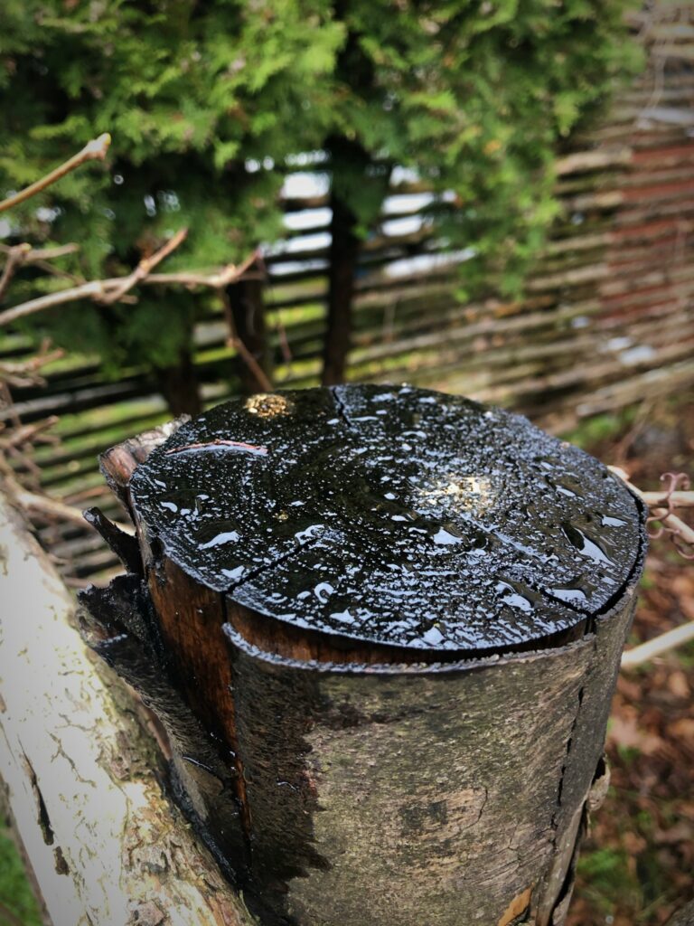 roslagsmahogny staketstolpe