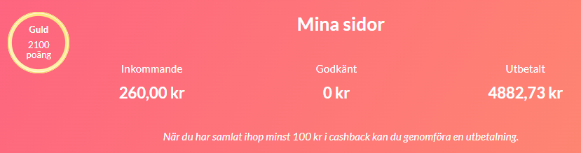 Fredag & cashbackerbjudanden