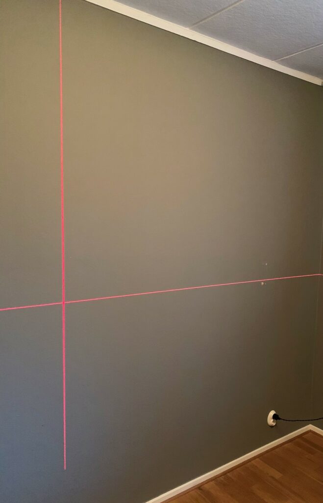 självnivellerande korslaser
